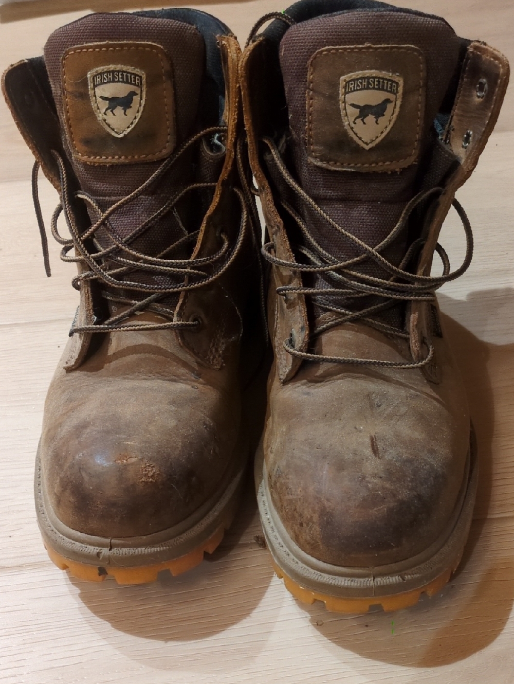 Irish Setter Brown and Tan Men's Work Boots